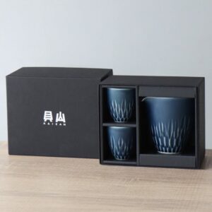 有田焼 花彫 半酒器セット